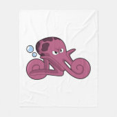 Couverture Polaire Octopus en moto (Devant)