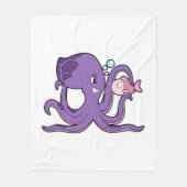 Couverture Polaire Octopus with Fish (Devant)