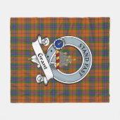 Couverture Polaire Octroi d'Edinchat Clan Badge Tartan Plaid (Devant (Horizontal))