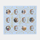 Couverture Polaire Ode au Casse-Noisette Bleu 6 Photo Plaid en Laine (Devant (Horizontal))