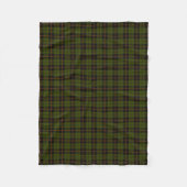 Couverture Polaire Odee armée vert plaid noir orange rayé (Devant)