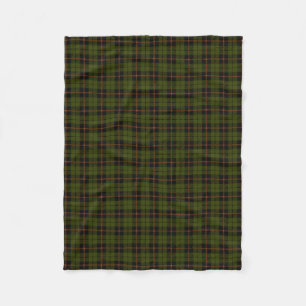 Couverture Polaire Odee armée vert plaid noir orange rayé