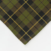 Couverture Polaire Odee vert plaid noir/jaune/or (Coin)
