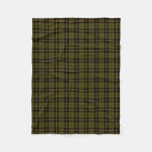 Couverture Polaire Odee vert plaid noir/jaune/or (Devant)