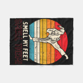 Couverture Polaire Odeur Pieds fille Ponytail Kick Karate Taekwondo K (Devant (Horizontal))