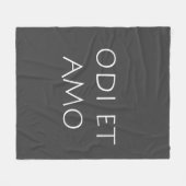 Couverture Polaire Odi et amo (Devant (Horizontal))
