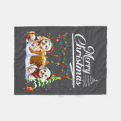 Couverture Polaire Odle Christmas Tree Lights Decorations Dog Lover X (Devant (Horizontal))