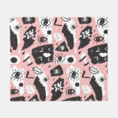 Couverture Polaire Oeil à main : motif à la mode (Devant (Horizontal))