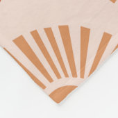 Couverture Polaire Oeil céleste, lune, motif du soleil. (Coin)