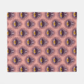 Couverture Polaire Oeil Éffrayant bizarre bizarre (Devant (Horizontal))