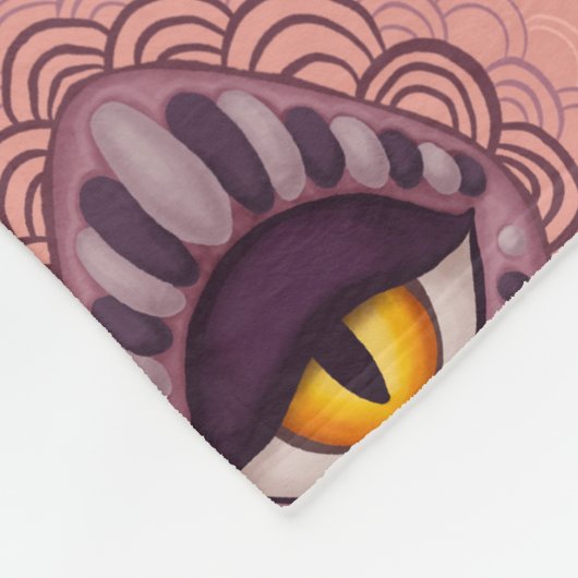 Couverture Polaire Oeil Éffrayant bizarre bizarre (Coin)