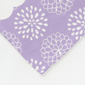 Couverture Polaire Oeillets blancs sur Lavender Personnalisé (Coin)