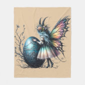 Couverture Polaire Œuf de dragon féerique (Devant)