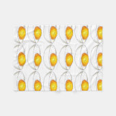 Couverture Polaire Oeuf farci Jaune Alimentation de pique-nique Foin (Devant (Horizontal))