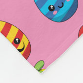 Couverture Polaire Oeufs de Pâques de Kawaii avec des rubans (Coin)