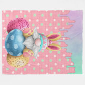 Couverture Polaire Oeufs de Pâques Gnome Polkadot Lecteurs de glace (Devant (Horizontal))