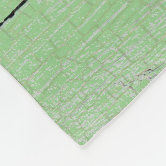 Couverture Polaire Oeufs de Pâques rustiques Panier floral vert (Coin)