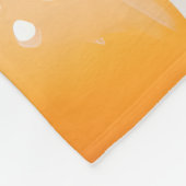 Couverture Polaire Oeufs frits roses personnalisés et Motif de bacon (Coin)