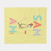 Couverture Polaire Oeufs verts et jambon| Sam-I-Am (Devant (Horizontal))