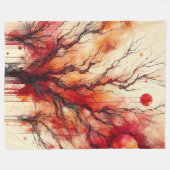 Couverture Polaire Oeuvre Abstraite 13 - (Devant (Horizontal))