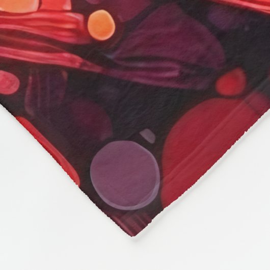 Couverture Polaire Oeuvre Abstraite 4 - (Coin)