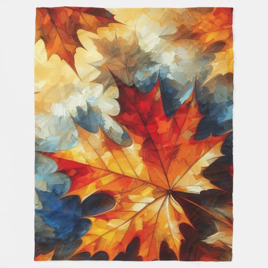 Couverture Polaire Oeuvre Abstraite 5 - (Devant)