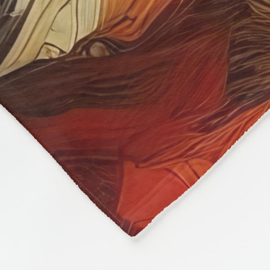 Couverture Polaire Oeuvre Abstraite 5 - (Coin)