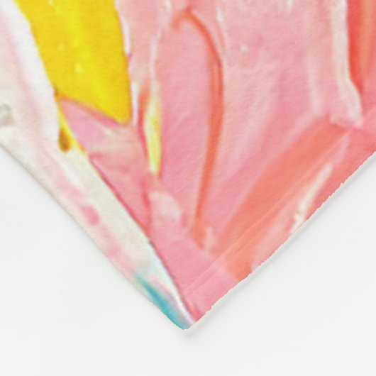 Couverture Polaire Oeuvre Abstraite moderne Boho (Coin)