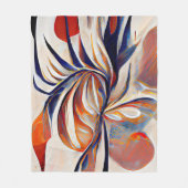 Couverture Polaire Oeuvre Abstraite moderne Boho (Devant)