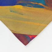 Couverture Polaire Oeuvre Abstraite moderne Boho (Coin)