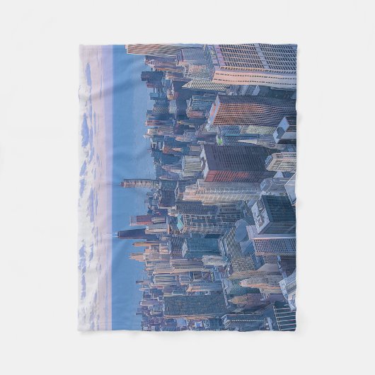 Couverture Polaire Oeuvre d'architecture de Chicago| (Devant)