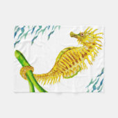 Couverture Polaire OEuvre d'art de Seahorse (Devant (Horizontal))