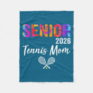 Couverture Polaire Œuvre d'art pour maman de tennis senior de l'équip