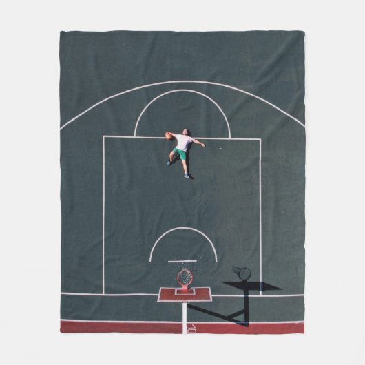 Couverture Polaire Oeuvre de basket-ball (Devant)