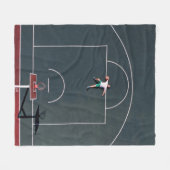 Couverture Polaire Oeuvre de basket-ball (Devant (Horizontal))