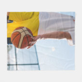 Couverture Polaire Oeuvre de basket-ball (Devant (Horizontal))