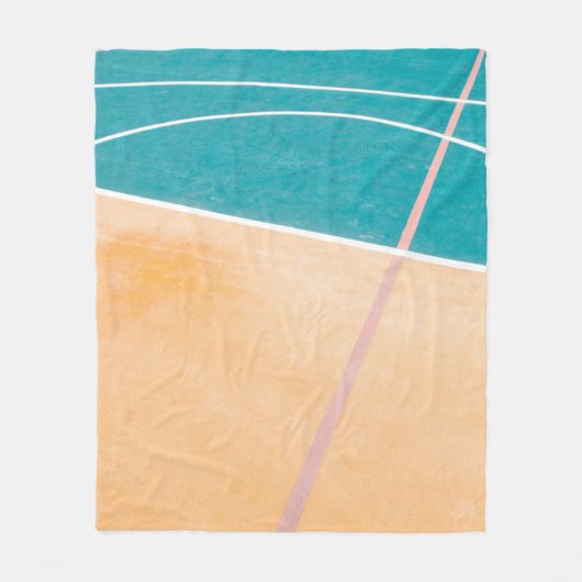 Couverture Polaire Oeuvre de basket-ball cool (Devant)