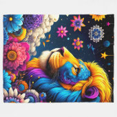 Couverture Polaire OEuvre de Lion (Devant (Horizontal))