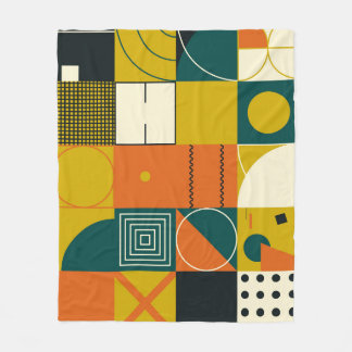Couverture Polaire OEuvre géométrique : conception de formes simples.