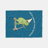 Couverture Polaire Off To Commit Mom Foolery Funny Frog Meme  (Devant (Horizontal))