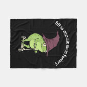 Couverture Polaire Off To Commit Mom Foolery Funny Frog Mom Humor  (Devant (Horizontal))