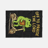 Couverture Polaire Off To Praise The Lord Frog Christian (Devant (Horizontal))