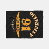 Couverture Polaire Offically 91 Years Old Today 91st Birthday Gift (Devant (Horizontal))