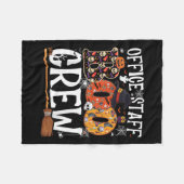 Couverture Polaire Office Staff Boo Crew Funny Halloween Matching Cos (Devant (Horizontal))