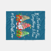 Couverture Polaire Office Staff Crew Funny Everything Is Fine Christm (Devant (Horizontal))