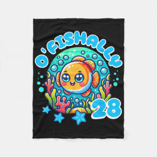 Couverture Polaire Officiellement 28 ans drôle 28e anniversaire pêche