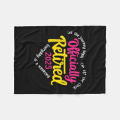 Couverture Polaire Officiellement Retraité 2025 Heart Men Femmes (Devant (Horizontal))