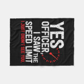 Couverture Polaire Officier Vitesse - Pour Les Amateurs De Voiture Am (Devant (Horizontal))