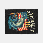 Couverture Polaire O'fishally 16 Years Old Fishing 16th Birthday Boys (Devant (Horizontal))