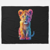 Couverture Polaire Oh Baby Big Cat Cub (Devant (Horizontal))
